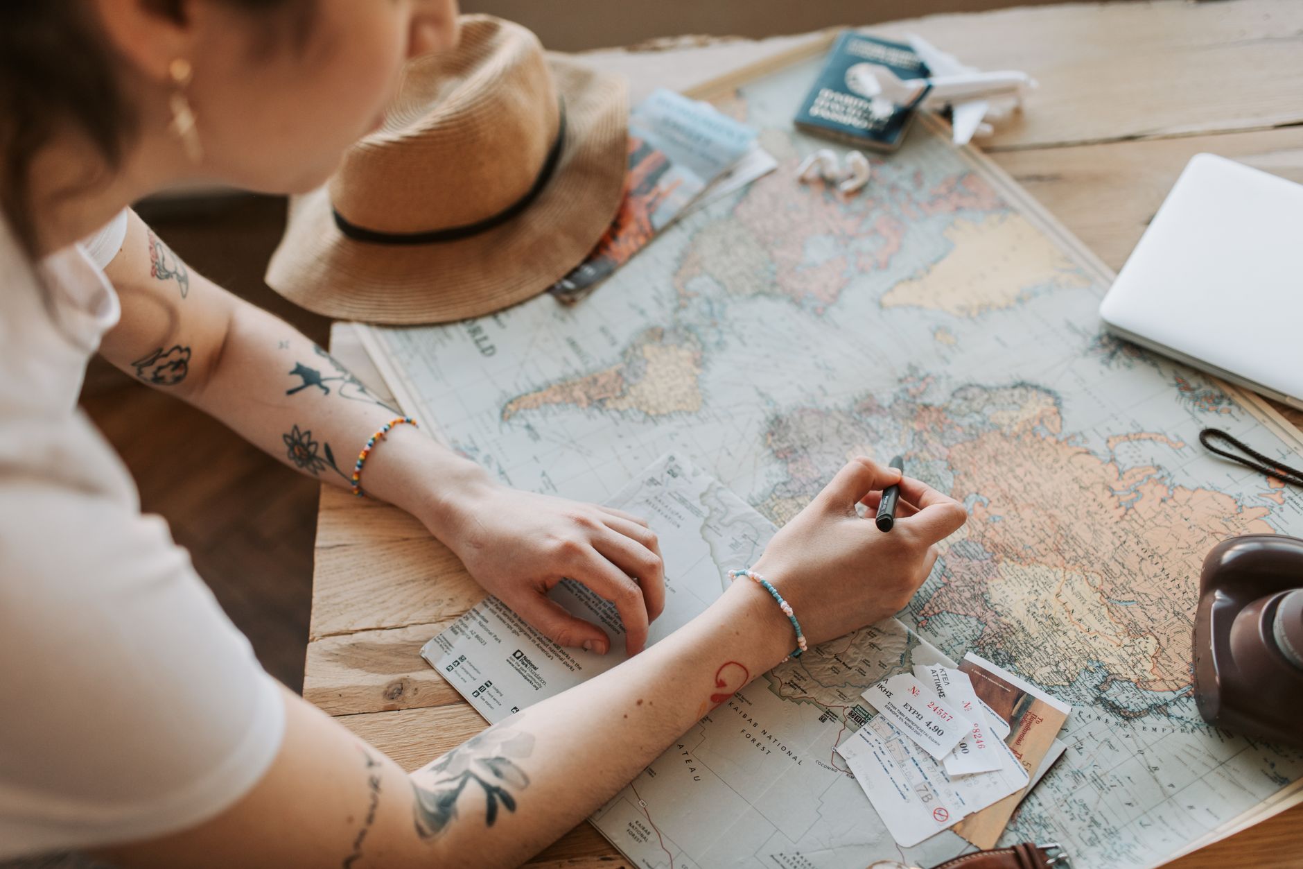 Itinerary page destination view